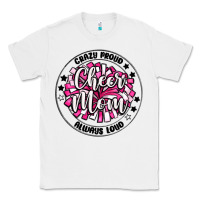 White cheer mom Classic Tee - MaliasSmallBusiness
