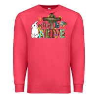 Cardinal He is alive Easter Day Premium Sweatshirt - HowdyJamesFarm