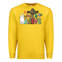 Lemon He is alive Easter Day Premium Sweatshirt - HowdyJamesFarm