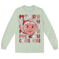 Matcha merry christmas smiling face Long Sleeve Tee - MaliasSmallBusiness