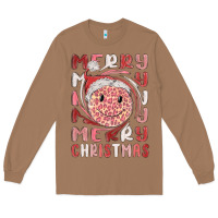 Toasted Coconut merry christmas smiling face Long Sleeve Tee - MaliasSmallBusiness