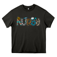 Asphalt nurse Heavy Core Tee - CowhideDigitalArt
