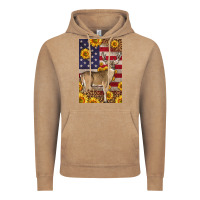 Vintage Coffee Western American Deer Vintage Hoodie - LillyAllenDesigns