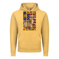 Vintage Mustard Western American Deer Vintage Hoodie - LillyAllenDesigns