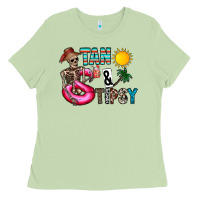 Matcha Tan Tipsy Ladies Tee - CowhideDigitalArt