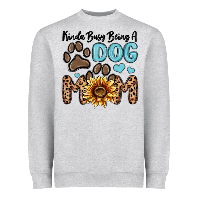 Kinda Busy Being A Dog Mom Heavyweight Sweatshirt by MaliasSmallBusiness | Teevron