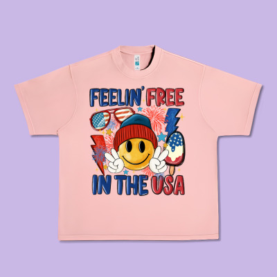 Feelin Free In The Usa Urban Heavy Tee Designed By Maliassmallbusiness