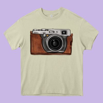 Vintage Camera Heavy Core Tee Designed By Fadigitalartstudio