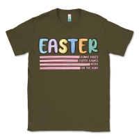 Army Green easter  Bunny Kısses Classic Tee - MaliasSmallBusiness