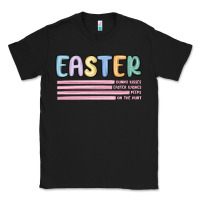 Black easter  Bunny Kısses Classic Tee - MaliasSmallBusiness