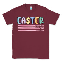 Burgundy easter  Bunny Kısses Classic Tee - MaliasSmallBusiness
