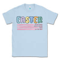 Dusty Blue easter  Bunny Kısses Classic Tee - MaliasSmallBusiness
