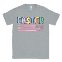 Heather Grey easter  Bunny Kısses Classic Tee - MaliasSmallBusiness