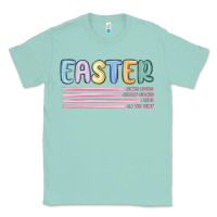 Seafoam easter  Bunny Kısses Classic Tee - MaliasSmallBusiness