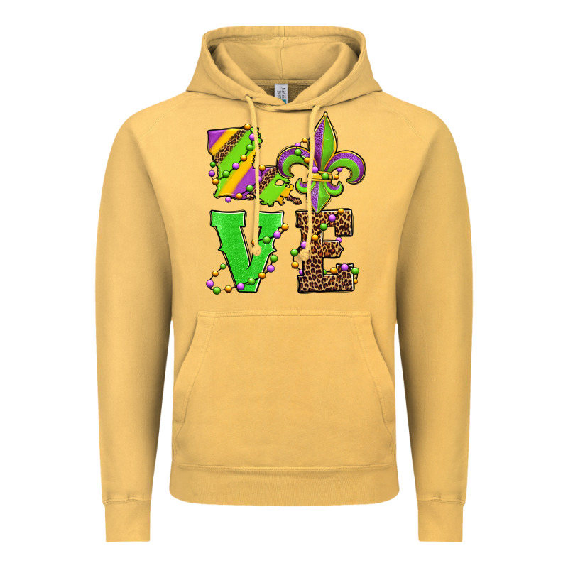 Love Mardi Gras Vintage Hoodie by Jasminsmagicworld | Teevron