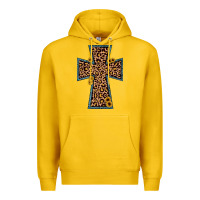 Lemon leopard sunflower cross Premium Hoodie - JahusDesignShop