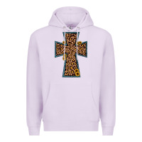 Lilac leopard sunflower cross Premium Hoodie - JahusDesignShop