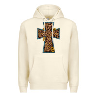 Sandshell leopard sunflower cross Premium Hoodie - JahusDesignShop