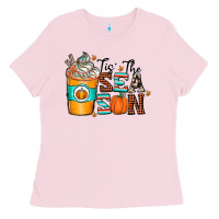 Bubblegum Pink tis the sea son Ladies Tee - CowhideDigitalArt