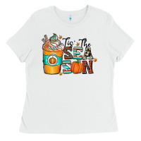 White tis the sea son Ladies Tee - CowhideDigitalArt