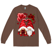 Chestnut valentines day gnomies Long Sleeve Tee - NancyCooperArtShop