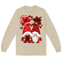 Mushroom valentines day gnomies Long Sleeve Tee - NancyCooperArtShop
