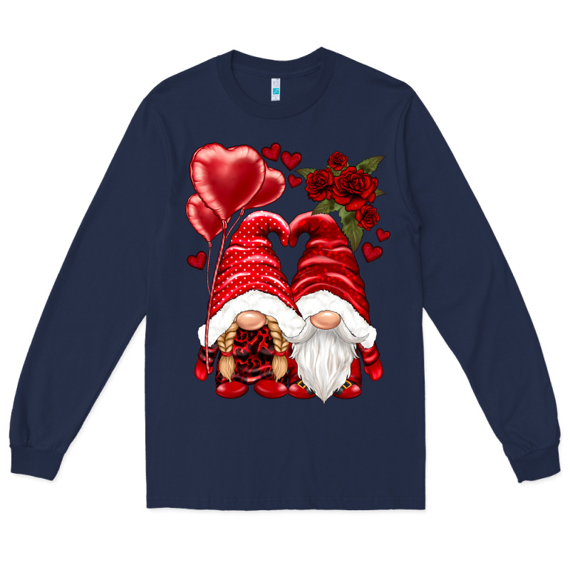 Valentines Day Gnomies Long Sleeve Tee by NancyCooperArtShop | Teevron