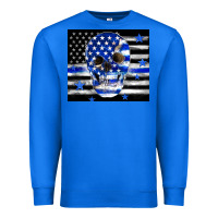 True Royal police flag patriotic skull Premium Sweatshirt - TumblerDesignByShophia