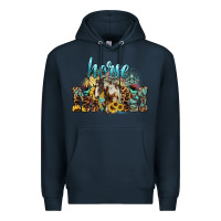 Navy Horse Mom Premium Hoodie - HowdyJamesFarm