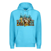 Ocean Blue Horse Mom Premium Hoodie - HowdyJamesFarm
