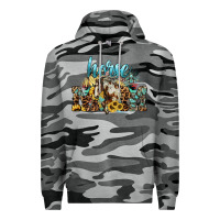 Slate Camo Horse Mom Premium Hoodie - HowdyJamesFarm