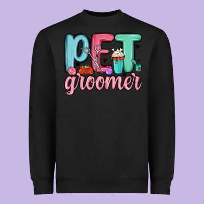 Pet Groomer Heavyweight Sweatshirt Designed By Maliassmallbusiness