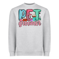 Heather Grey pet groomer Heavyweight Sweatshirt - MaliasSmallBusiness