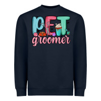 Navy pet groomer Heavyweight Sweatshirt - MaliasSmallBusiness