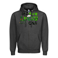 Charcoal Heather St. Patrick's Day One Lucky Cna Zipper Hoodie - RanaPortraitStore