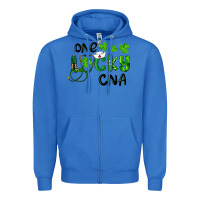 True Royal St. Patrick's Day One Lucky Cna Zipper Hoodie - RanaPortraitStore