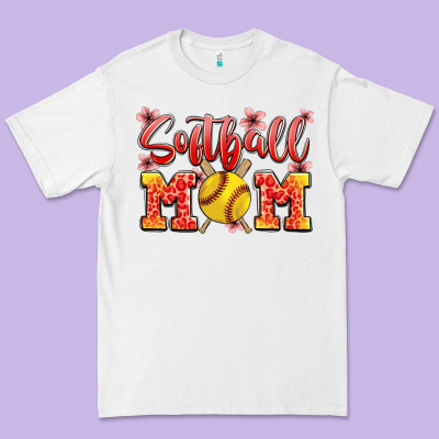 Softball Mom Premium Tee Designed By Jahusdesignshop