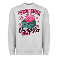 Emotional Dumpster Fire Heavyweight Sweatshirt | Teevron