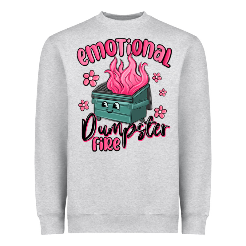 Emotional Dumpster Fire Heavyweight Sweatshirt by MaliasSmallBusiness | Teevron