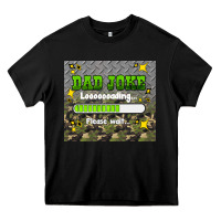 Black dad joke loading please wait Heavy Core Tee - HRA Design Shop