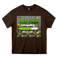 Chocolate Brown dad joke loading please wait Heavy Core Tee - HRA Design Shop