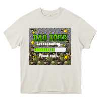 Cream dad joke loading please wait Heavy Core Tee - HRA Design Shop