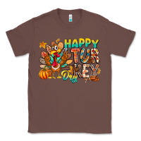 Chestnut Happy Turkey Day Classic Tee - CowhideDigitalArt