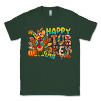 Sports Green Happy Turkey Day Classic Tee - CowhideDigitalArt