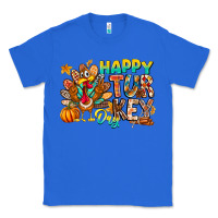 True Royal Happy Turkey Day Classic Tee - CowhideDigitalArt