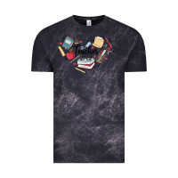 Cloud Black teacher Vintage Tee - MaliasSmallBusiness