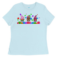 Baby Blue lgbtq gnome  libbey glass Ladies Tee - HRA Design Shop