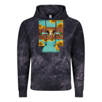 Cloud Black mom hereford cattle sunflowers on tooled leather regular can cooler Vintage Hoodie - BarkalooDesign