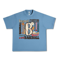 Pebble Blue baseball Urban Heavy Tee - MaliasSmallBusiness