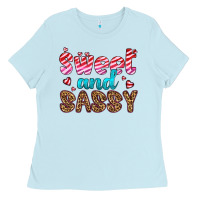 Baby Blue sweet and sassy Ladies Tee - HRA Design Shop